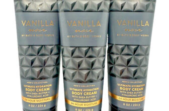 NEW Bath & Body Works LOT 3 Men’s Collection Vanilla Noir Body Cream Lotion 8 oz