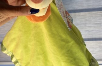 Disney Baby Tigger Security Blanket Lovey Green Satin Trim Drum Pooh 15″ Blankee
