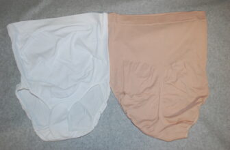 Womens 2 PAIR SEAMLESS MATERNITY PANTIES Over the Belly WHITE & BEIGE 10-12 M/L