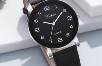 Black Womens Watches Ladies Wrist Watch Quartz Analogue Casual Leather Gift