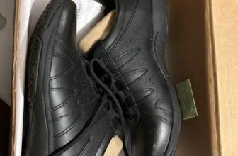 Dansko Neena SR Oxford Lace-Up Shoes Black Leather Women’s 8.5/EU 40