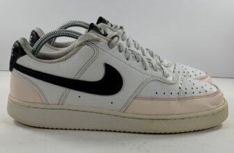 Nike Court Vision Low White Pink Black Womens Sneakers FD0285-100 US 9
