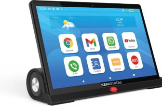 Easy Use Android 14 Tablet for Elderly � 10.1″ HD, Stand, SOS, WiFi, 128GB