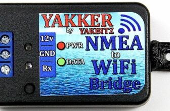 NMEA0183 to Wi-Fi single port converter by YAKBITZ, from AVES Marine