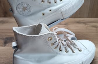Converse Women’s Shoes Size 6 UK White Leather High Lace Up Trainers Casual