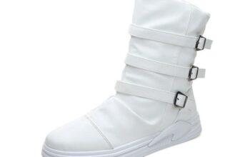 Mens Buckle Strap Ankle Boots Casual Dress Athletic Outdoor  Shoes