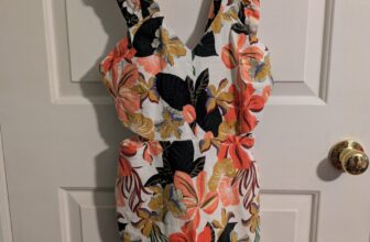 Zara Tropical Floral Ruffle Sleeveless Cut Out Skort Playsuit Romper