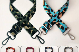 Adjustable Strap Replacement for Shoulder Bag Wide Belt Leopard Print Accessory