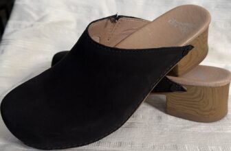 Dansko Black Leather Clog Mules EU 42 Women’s Slip On Comfort Shoes Worn Once