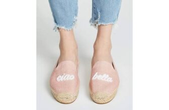 Soludos “Ciao Bella” Smoking Slipper Canvas Espadrilles Pink Size 11