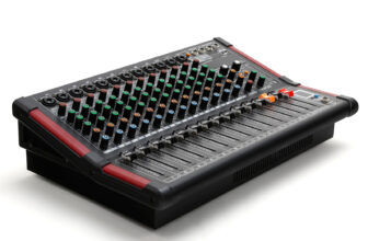 16DSP Power Mixer Professional Mixing Amplifier 12 CH w/ USB Slot TRS Bluetooth