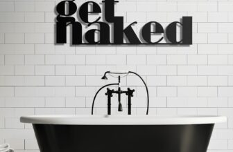 Get Naked Metal Wall Art, Bathroom Decor, Bedroom Wall Decor, Metal Sign Art,
