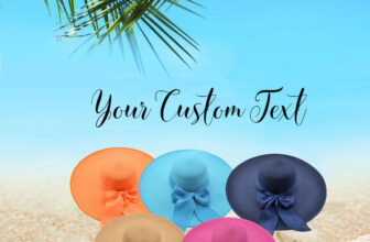 Beach Floppy Hat Personalized Name Bridesmaid Mrs Sun Gift Wedding Favor Party