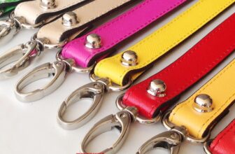 Replacement Genuine Saffiano Leather Bag Shoulder Strap Cross Body Leather+Metal