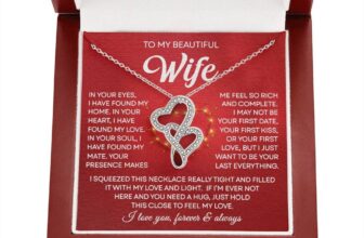 To My Wife Necklace, Christmas Gifts For Women, Anniversary Gift For Wife
