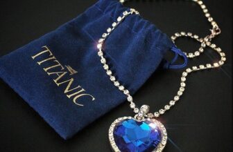 Blue Titanic Heart of the Ocean Crystal Pendant Necklace Rhinestone Jewelry