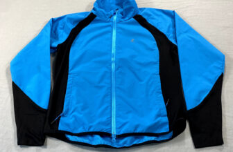 Horze Equestrian Jacket Womens 10 Large Blue Black Full Zip Windbreaker Pocket *