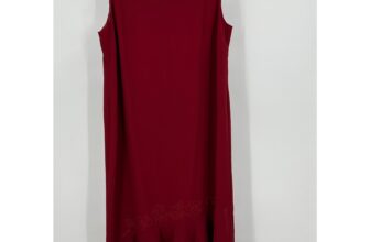 Plaza South Womans Formal Midi Dress Sz 18 Romantic Ruffle Special Occasion Red