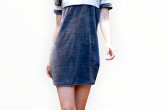 Golf Women Sporty Mini Dress Charcoal Collared Soft Velvet ColorBlock Brand New