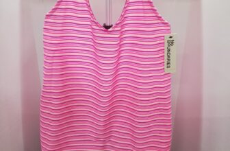 No Boundaries Loop Terry Halter Dress Cover Up (Pink), Size XL (16-18)