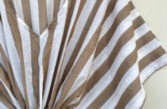 Indian Brown Striped Sleepwear Cotton Kaftan Dressing Maxi Gown Dress  Kaftan US