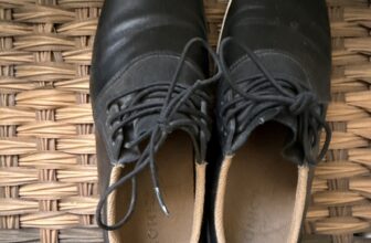 Vionic Women’s Black Faux Leather Oxford Dress Shoes Lace Up Round Toe US 8 M