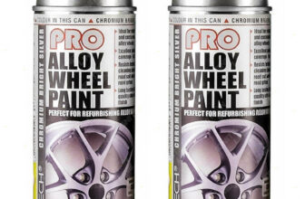 2 x E-Tech Pro Alloy Wheel Refurbish Spray Paint Chromium Bright Silver 400ml