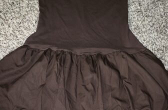 Wild Fable Women’s Brown Strapless Layered Knit Polyester Mini Dress M