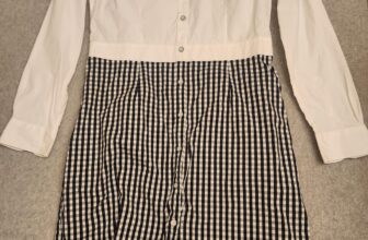Brooks Brothers Red Fleece Dress Sz 8 Black Gingham Long Sleeve Old Money