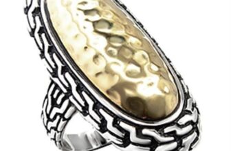 Women’s Reverse Two-Tone Brass Reverse Two-Tone Ring – Engagement, Date Night |