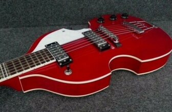 HOFNER HI-459-PE-RD IGNITION SERIES 6 STRING VIOLIN GUITAR  RED  B STOCK