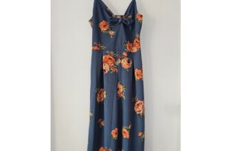 Eyeshadow Floral Tie Front Ruched Back Jumper Sz L Blue Pleated Wide Cropped Leg