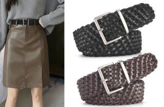 Handwoven Slim Women’s Belt 13 Colors Minimalist Retro Pin Buckle Waistband