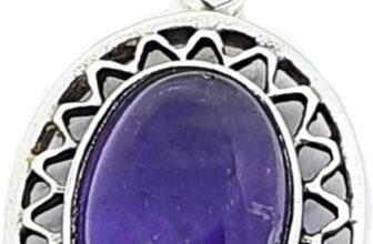 925 Silver Amethyst Pendant – Elegant Filigree Gemstone Necklace for Women