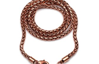 100% Pure  Oxidize  Copper Wheat  Viking jewelry  Copper Chain Necklace RJ-001