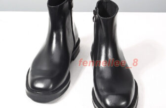 Square Toe British Men Real Leather Chelsea Ankle Boots Shoes Zip Business Party