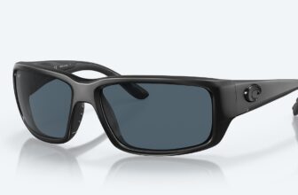 Costa Del Mar Fantail Blackout/Gray 580P Polarized 59 mm Sunglasses
