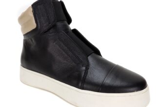 ATELJE 71 Women’s Emerald Sneaker Basic Black Pebbled Nappa Size US 11M/EU 42