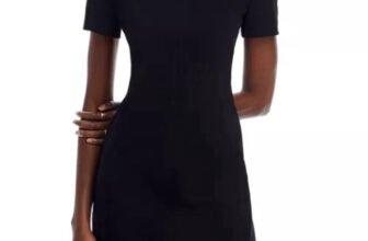 Hugo Boss Donalara black pencil dress with sleeves US size 14 GB size 18 NWT