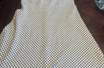 Loft Black White Houndstooth Jumper Dress size 4
