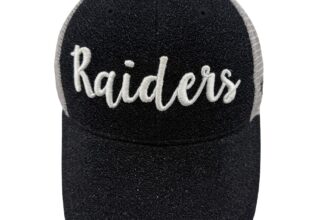 47 Brand Las Vegas Raiders Womens Trucker Hat Black Grey Mesh Snapback NFL Cap