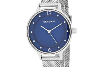 Skagen SKW2307 Women’s Anita Lille Blue Dial Stainless Steel Mesh Band Watch New
