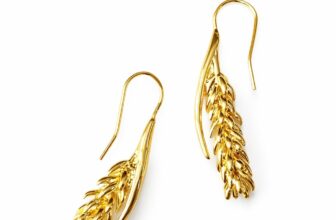 Golden Wheat Drop Earrings for Women | Boho Nature Dangle, Cottagecore Gift for