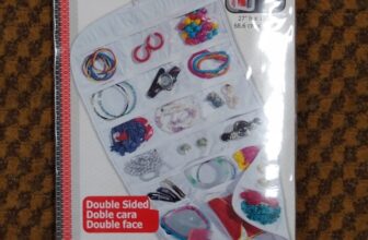 Household Essentials 37 pocket jewelry organizer double sided clear
