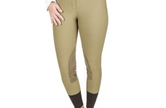 Tan, Tuffrider Ribb Pull on Ladies Size 26  4 Riding Breeches Brown