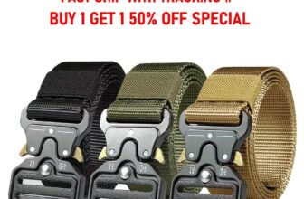 MEN Casual Military Tactical Army Adjustable Quick Release Belts Pants Waistband