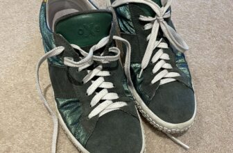 oXs suede/leather emerald/orange sneakers size 6.5UK women’s