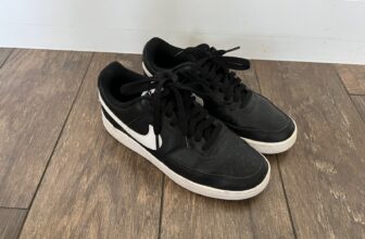 Nike Court Vision Low Womens Shoes Sneakers Sz 7 Excellent Condition Black White