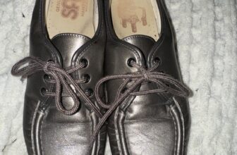 SAS Tripad Comfort Gray Leather Lace Up Wedge Loafers Shoes Women’s US 7.5 N