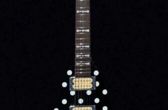 Firefly FFVX Randy Rhoads Tribute Black Polka-Dot V-Neck Guitar – Factory Sealed